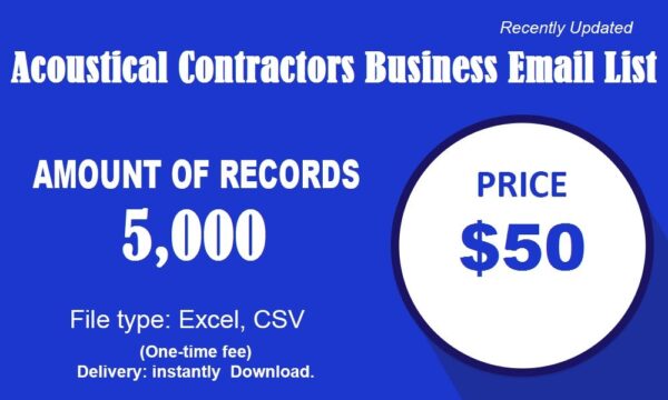 Acoustical Contractors Email Address