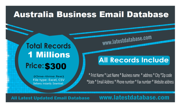 Australia Business Email Address