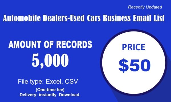 Automobile Dealers-Used Cars Email Address