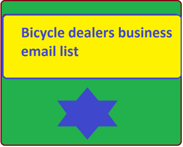 Bicycle dealers Email Address