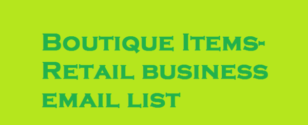 Boutique Items-Retail Email Address