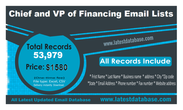 Chief and VP of Financing Email Lists