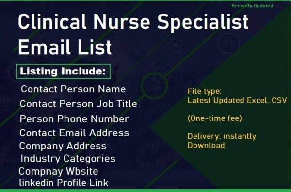 Clinical Nurse Specialist Email List