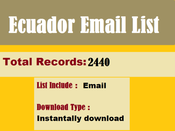 Ecuador Email List