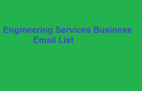 Engineering Services business email list