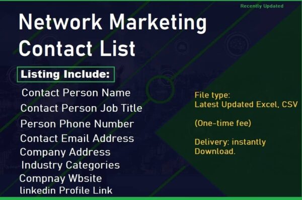 Network Marketing Contact List