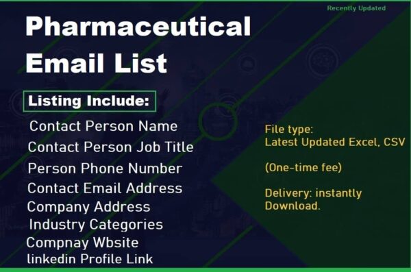 Pharmaceutical Email Lists