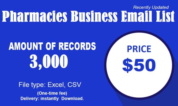 Pharmacies business email list