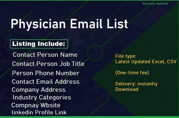 Physician Email List