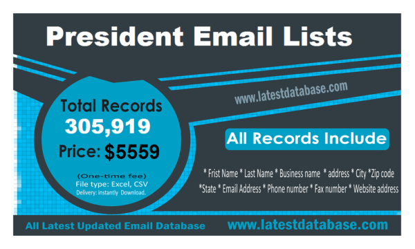 President Email Lists