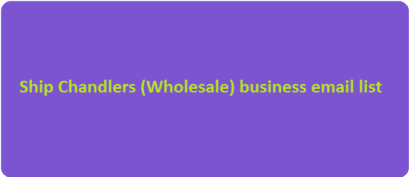 Ship Chandlers (Wholesale) Email Address